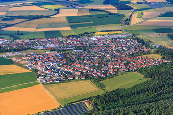 Ortsübersicht aus Norden in Neresheim im Bundesland Baden-Württemberg, Deutschland