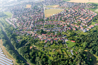 Luftbild von Riedlingen, Rambergsiedlung in Donauwörth im Bundesland Bayern, Deutschland