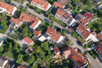 Ortsteil Riedlingen in Donauwörth im Bundesland Bayern, Deutschland aus der Drohnenperspektive