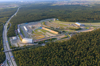 Boxengasse im Motodrom Hockenheimring Baden-Württemberg, Deutschland