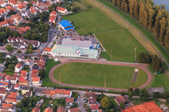 Sportplätze des TuS Altrip und Halle des Athleten-Club 1923 Altrip e.V im Bundesland Rheinland-Pfalz, Deutschland