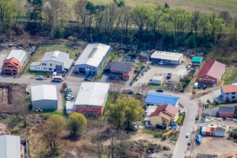 Luftaufnahme von Mittelwegring in Jockgrim im Bundesland Rheinland-Pfalz, Deutschland