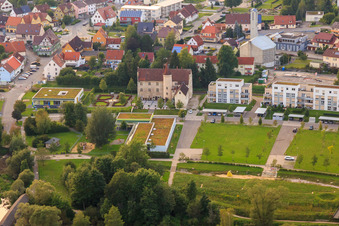 Luftbild von Unteres Schloss am Donaupark in Immendingen im Bundesland Baden-Württemberg, Deutschland