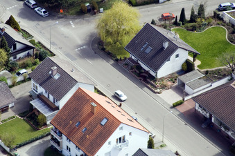 Schrägluftbild von Am Wasserturm in Kandel im Bundesland Rheinland-Pfalz, Deutschland