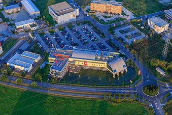 Fitnessstudio Pfitzenmeier Premium Resort Bensheim im Bundesland Hessen, Deutschland aus der Vogelperspektive