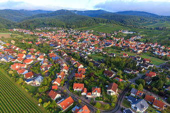 Luftbild von Schweppenhäuserstraße in Oberotterbach im Bundesland Rheinland-Pfalz, Deutschland