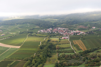Drohnenaufname von Ortsteil Gleiszellen in Gleiszellen-Gleishorbach im Bundesland Rheinland-Pfalz, Deutschland