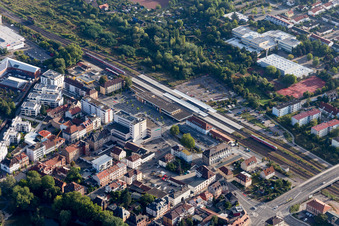 Landau in der Pfalz im Bundesland Rheinland-Pfalz, Deutschland von oben