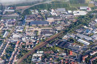 Schrägluftbild von Landau-Nord in Landau in der Pfalz im Bundesland Rheinland-Pfalz, Deutschland