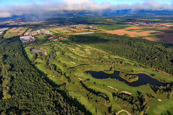 Golfanlage Landgut Dreihof - GOLF absolute morgens aus Südosten in Essingen im Bundesland Rheinland-Pfalz, Deutschland