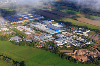 Industriegebiet Landau-Ost mi Michelin REIFENWERKE. LANDAU., APL Automobil-Prüftechnik Landau GmbH,Rose Druck GmbH, RONAL GmbH und APL Automobil-Prüftechnik Landau GmbH in Landau in der Pfalz im Bundesland Rheinland-Pfalz, Deutschland