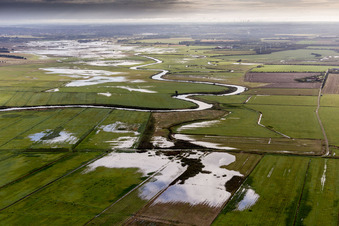 Luftbild von Billum im Bundesland Syddanmark, Dänemark