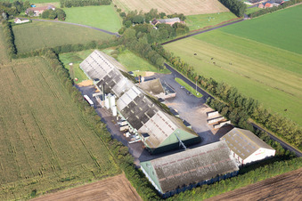 Luftbild von Janderup im Bundesland Syddanmark, Dänemark