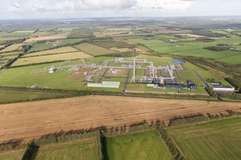 Schrägluftbild von Janderup im Bundesland Syddanmark, Dänemark