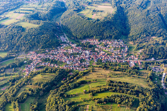 Luftbild von Silz von Süden im Bundesland Rheinland-Pfalz, Deutschland