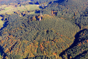 Luftbild von Bruchweiler Geiersteine in Bruchweiler-Bärenbach im Bundesland Rheinland-Pfalz, Deutschland