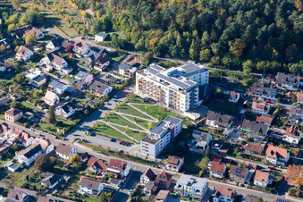 Dahn im Bundesland Rheinland-Pfalz, Deutschland von oben