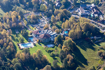 Dahn im Bundesland Rheinland-Pfalz, Deutschland vom Flugzeug aus