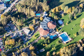 Dahn im Bundesland Rheinland-Pfalz, Deutschland von oben