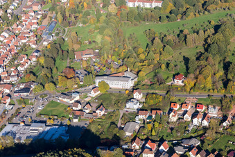 Dahn im Bundesland Rheinland-Pfalz, Deutschland von oben gesehen