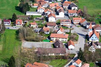 Ortsteil Affolterbach in Wald-Michelbach im Bundesland Hessen, Deutschland aus der Vogelperspektive