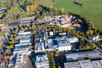 Luftaufnahme von Industriegebiet Ost in Landau in der Pfalz im Bundesland Rheinland-Pfalz, Deutschland
