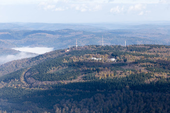 Luftbild von Ortsteil Königstuhl in Heidelberg im Bundesland Baden-Württemberg, Deutschland