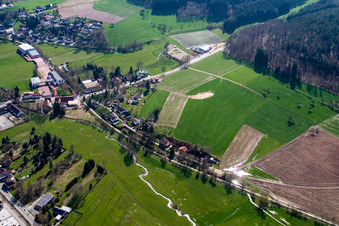 Ortsteil Affolterbach in Wald-Michelbach im Bundesland Hessen, Deutschland aus der Luft