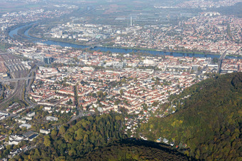 Luftbild von Schillerstr im Ortsteil Weststadt in Heidelberg im Bundesland Baden-Württemberg, Deutschland