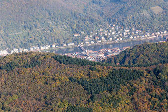 Luftbild von Heidelberg, Neckartal im Ortsteil Kernaltstadt im Bundesland Baden-Württemberg, Deutschland