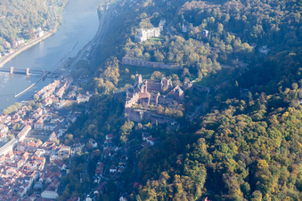 Schloß im Ortsteil Kernaltstadt in Heidelberg im Bundesland Baden-Württemberg, Deutschland