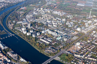 Luftaufnahme von Neueneimer Feld, Universität im Ortsteil Neuenheim in Heidelberg im Bundesland Baden-Württemberg, Deutschland
