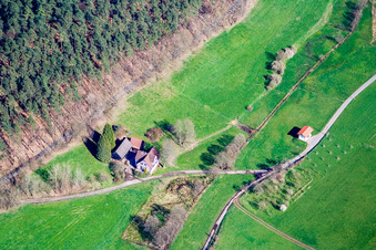 Mösselbachweg im Ortsteil Güttersbach in Mossautal im Bundesland Hessen, Deutschland