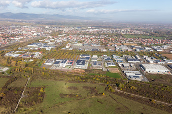 Drohnenbild von Landau in der Pfalz im Bundesland Rheinland-Pfalz, Deutschland