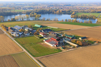 Burgerhof Aussiedlung in Neupotz im Bundesland Rheinland-Pfalz, Deutschland