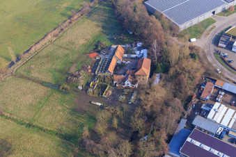 Barthelsmühle im Ortsteil Minderslachen in Kandel im Bundesland Rheinland-Pfalz, Deutschland