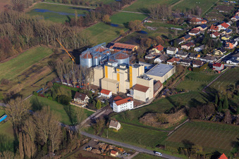 Luftbild von Getreidemühle Cornexo GmbH in Freimersheim im Bundesland Rheinland-Pfalz, Deutschland