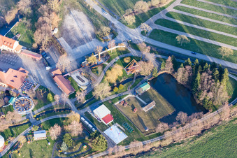 Freizeitzentrum - Vergnügungspark Didiland in Morsbronn-les-Bains in Grand Est im Bundesland Bas-Rhin, Frankreich aus der Luft