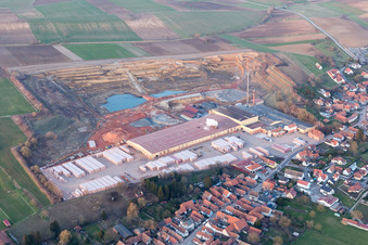 Drohnenaufname von Betschdorf im Bundesland Bas-Rhin, Frankreich
