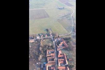 Luftbild von Issenhausen im Bundesland Bas-Rhin, Frankreich