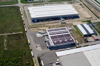 Industriegebiet Oberwald: WAS Logisitics in Wörth am Rhein im Bundesland Rheinland-Pfalz, Deutschland