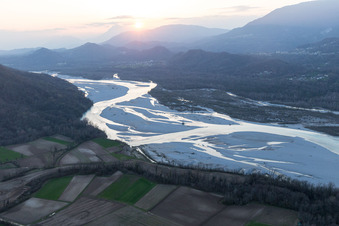 Cimano im Bundesland Friaul-Julisch Venetien, Italien aus der Luft