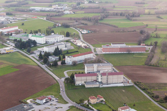 Drohnenaufname von San Daniele del Friuli im Bundesland Udine, Italien