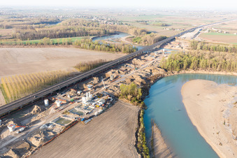 Luftbild von Ronchis im Bundesland Udine, Italien