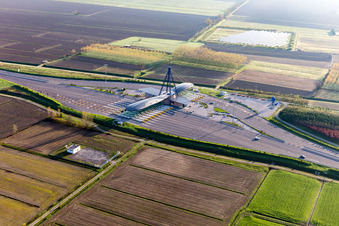 Autobahn- Mautstation und Zahlstelle der A4 (Punto Blu) in Ronchis in Friuli-Venezia Giulia im Bundesland Udine, Italien