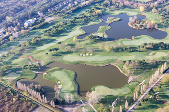 Lignano Pineta im Bundesland Friaul-Julisch Venetien, Italien von oben gesehen