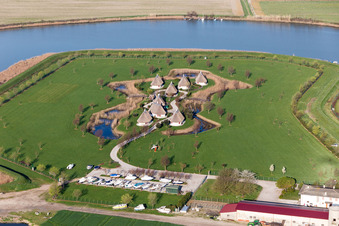 Luftbild von Terzo Bacino im Bundesland Venetien, Italien