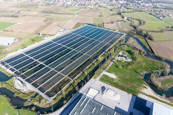 Luftbild von Orcenico Inferiore im Bundesland Friaul-Julisch Venetien, Italien