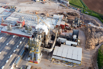 Schrägluftbild von Bicinicco im Bundesland Udine, Italien