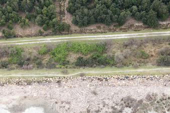 Borgo Manara im Bundesland Emilia-Romagna, Italien vom Flugzeug aus